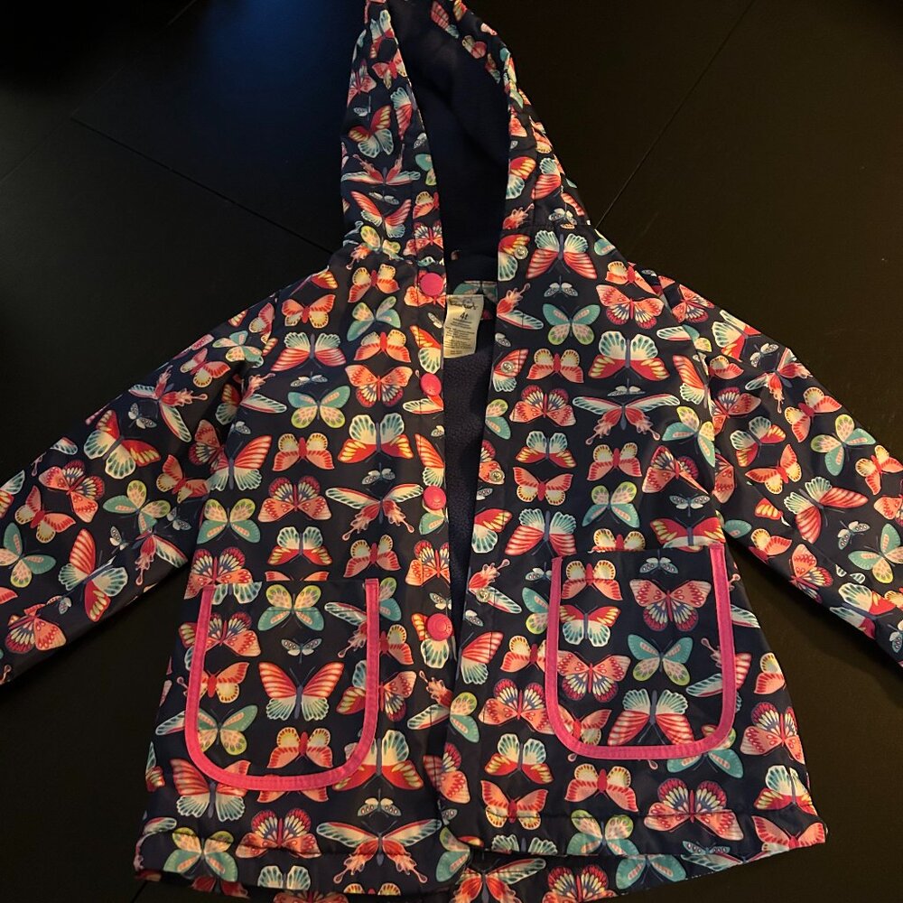 🦋💙 Carter’s Fleece-Lined Raincoat – Size 4T 💙🦋